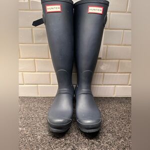 Women's Navy Hunter Original Tall Rain Boots